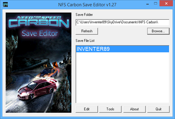 nfs carbon save editor